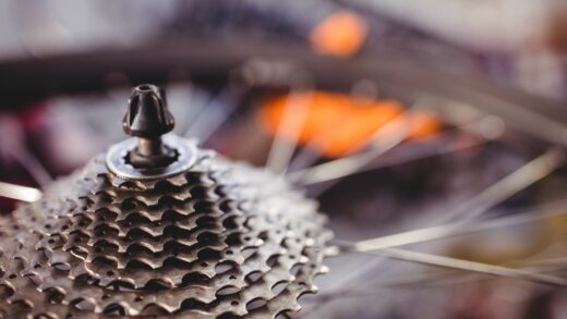 Close-up of bicycle chain