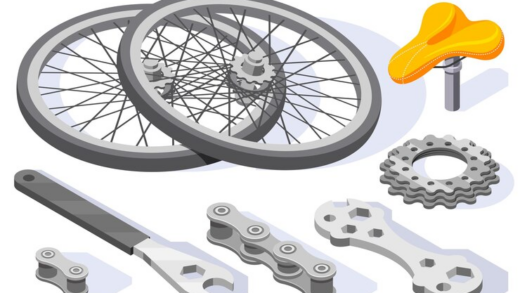 Illustration of Bicycle Spare Parts