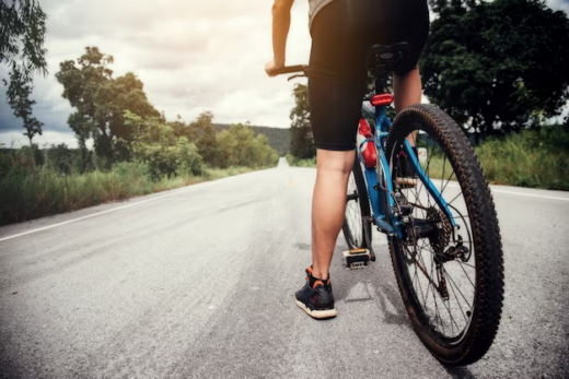 Man on a bicycle